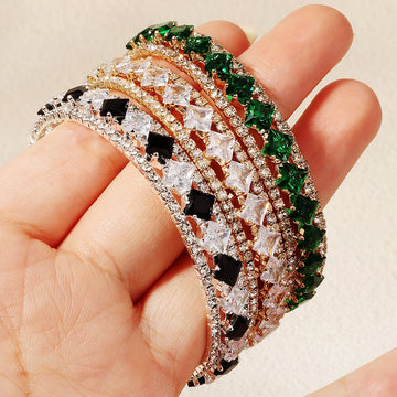 18K Real Gold Bracelet for Women with Zircon – Elegant Wrist Jewelry