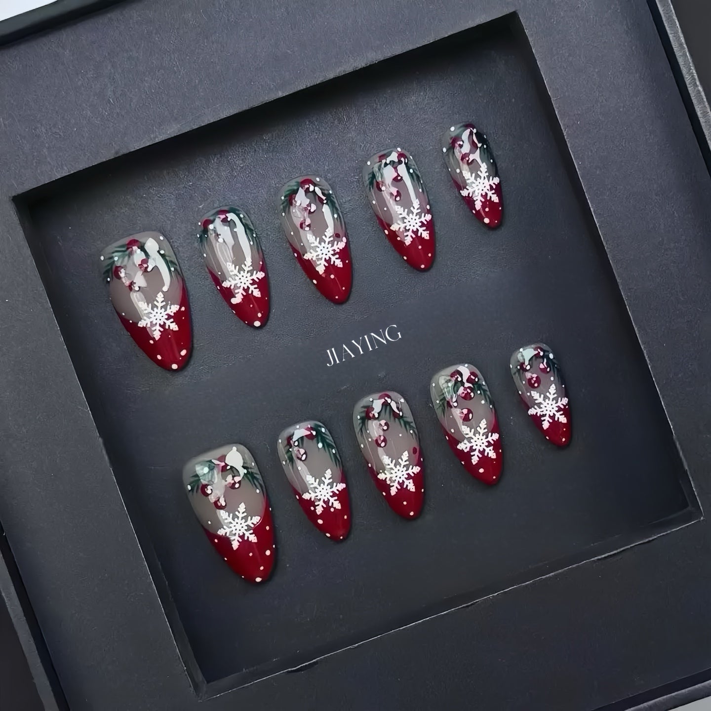 Christmas and New Year's snowflake style